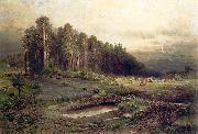 Alexei Savrasov Oil on canvas painting entitled oil on canvas